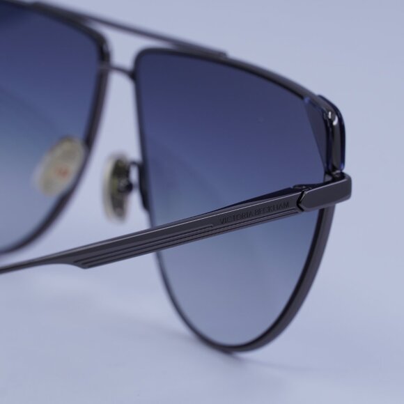Victoria Beckham VB239S 319 Sunglasses Grey Aviator Frame, Blue Lenses - Picture 10 of 11